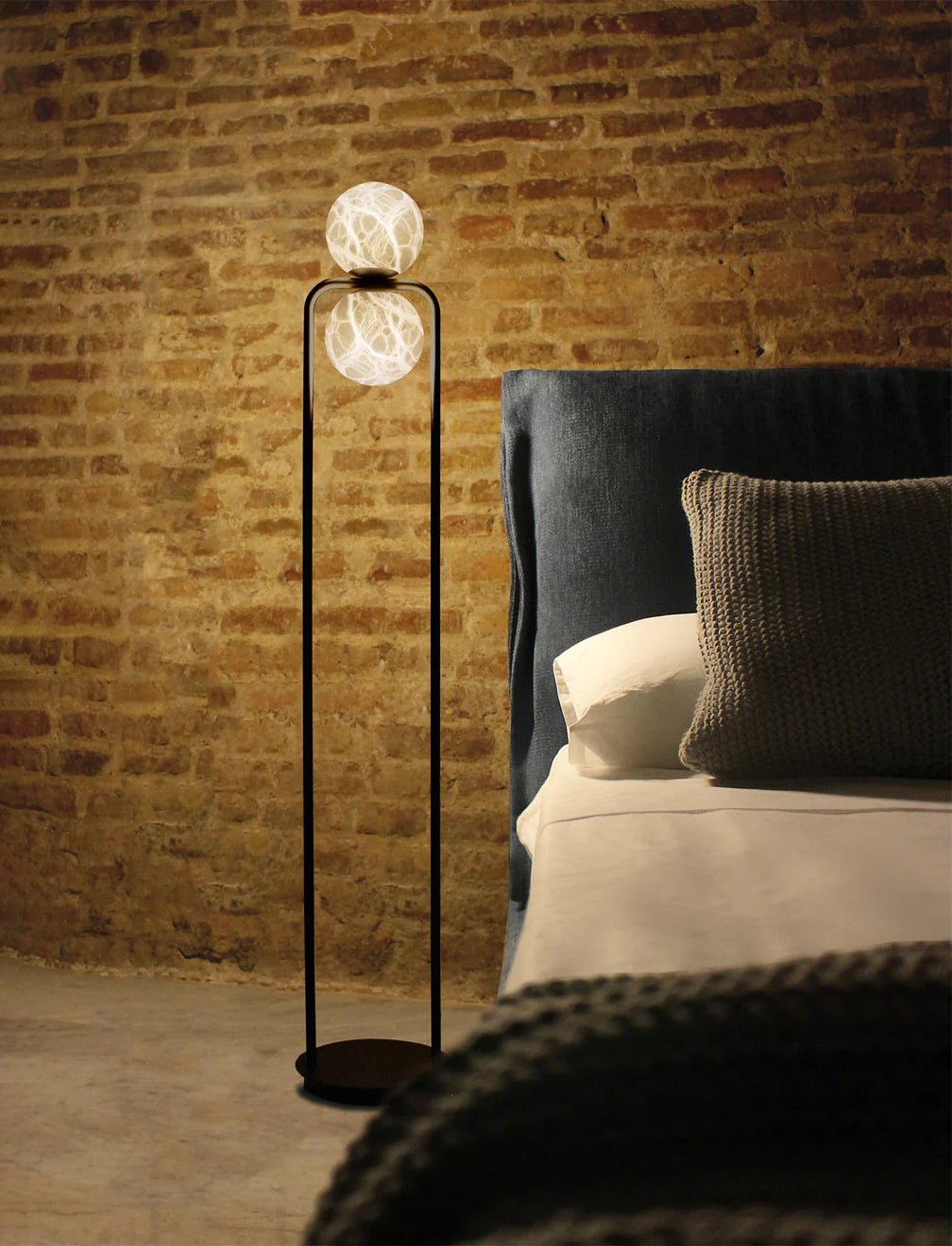 Alabaster Tribeca Floor Lamp - Black LED Indoor Lighting