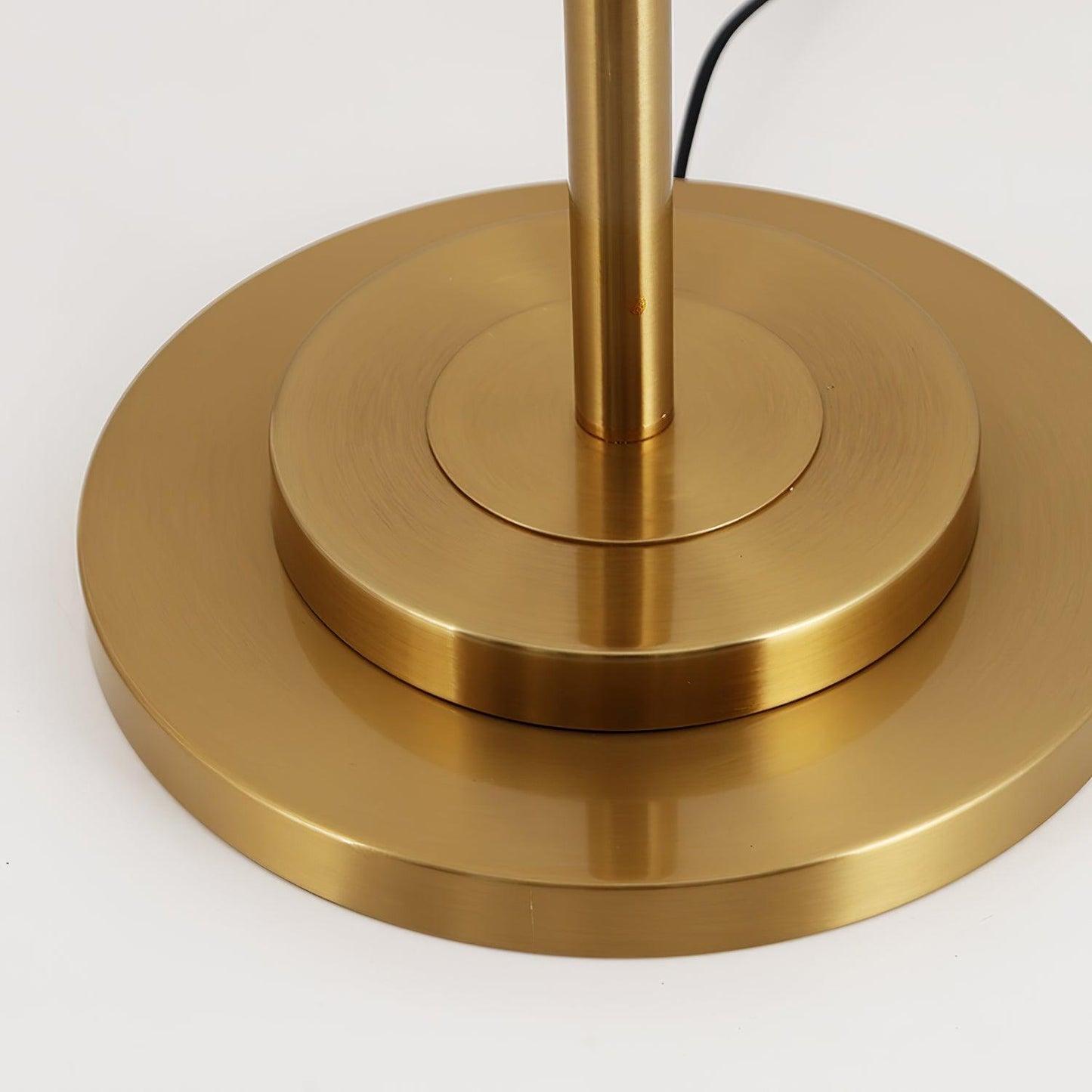 Alston Floor Lamp with Gold Metal and Fabric Shade