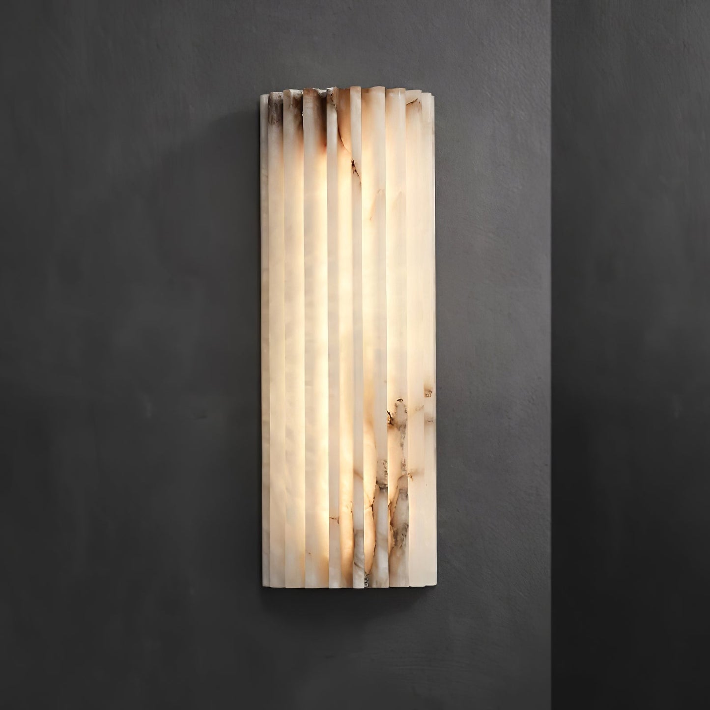 Alvia Alabaster Wall Light with Integrated LED - Indoor Use