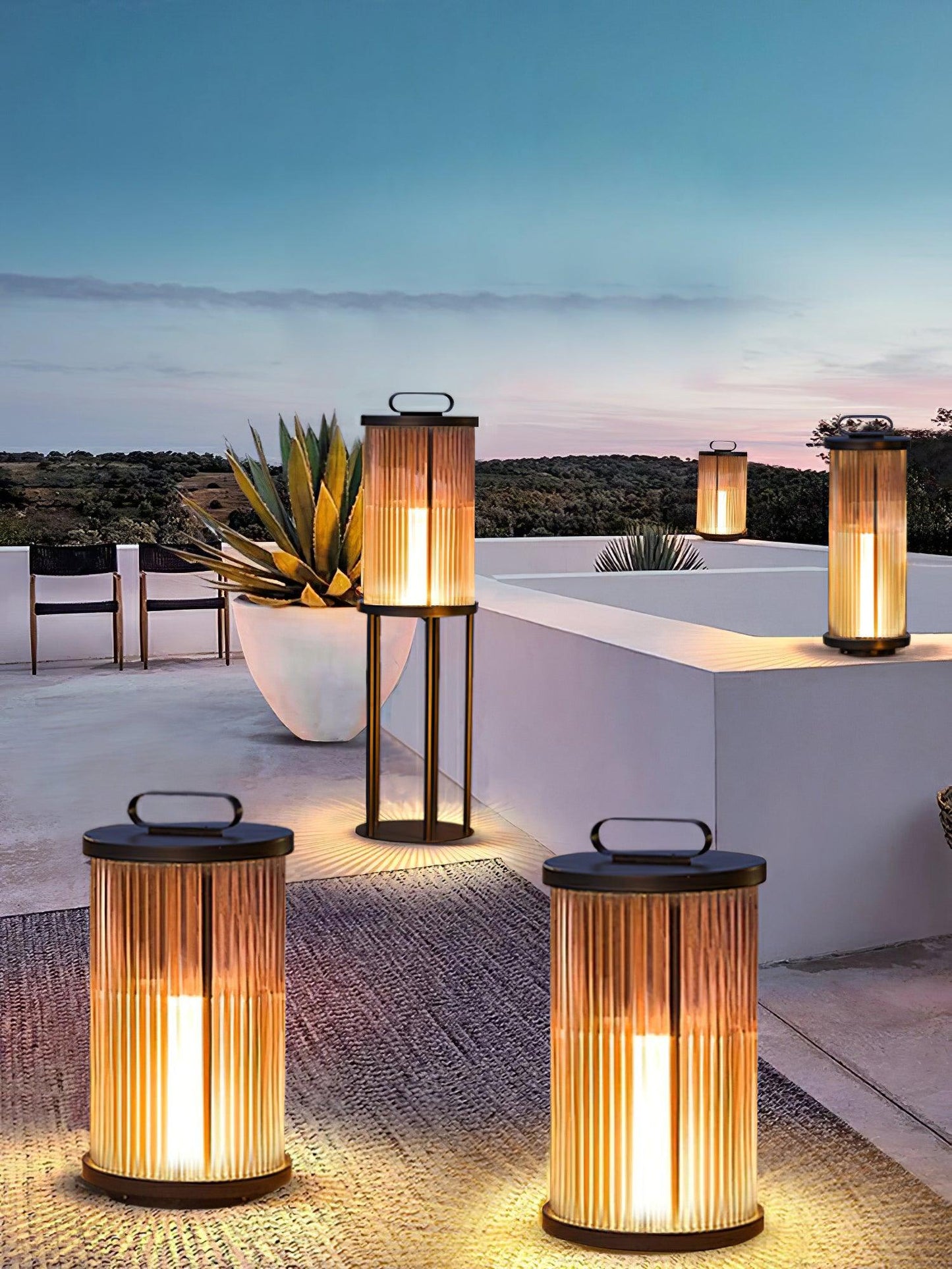 Lantern Garden Outdoor Light LED Waterproof Stainless Steel