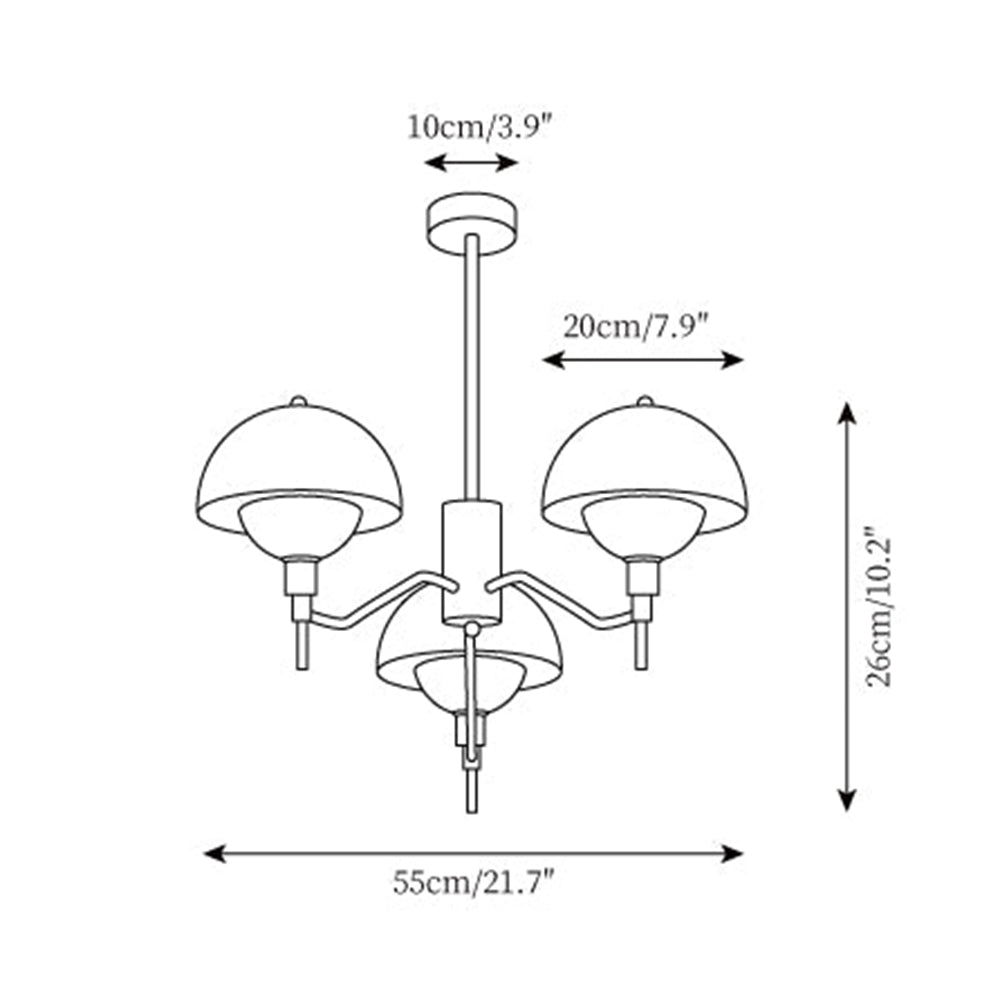 French Bubble Cream Chandelier – Elegant Living Room Light