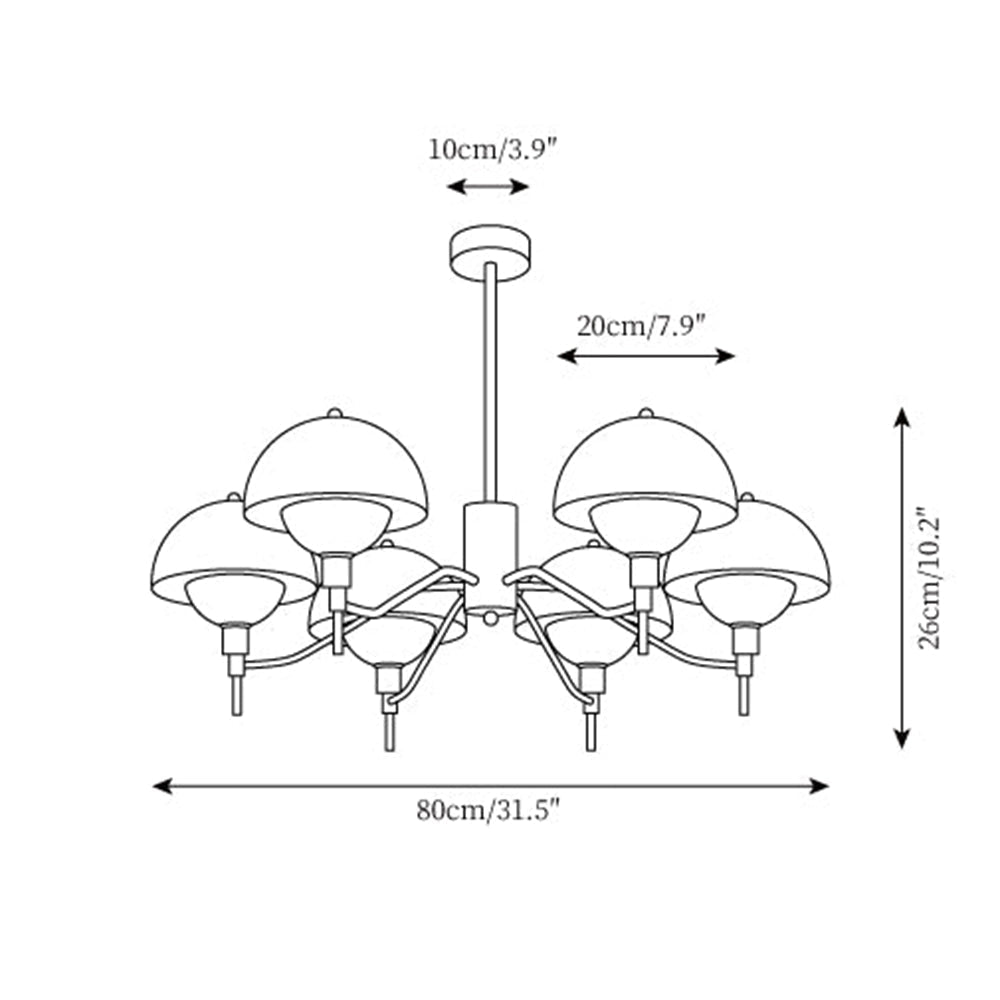 French Bubble Cream Chandelier – Elegant Living Room Light