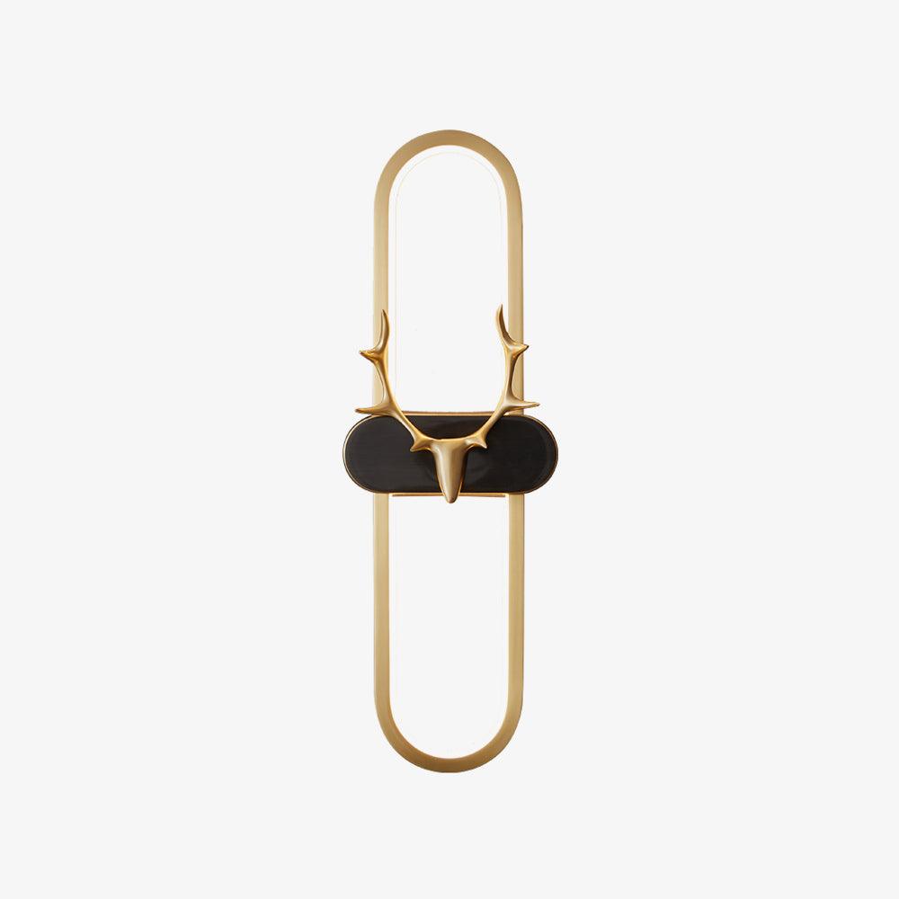 Antlers Halo Wall Lamp - Dimmable LED Brass Indoor Lighting