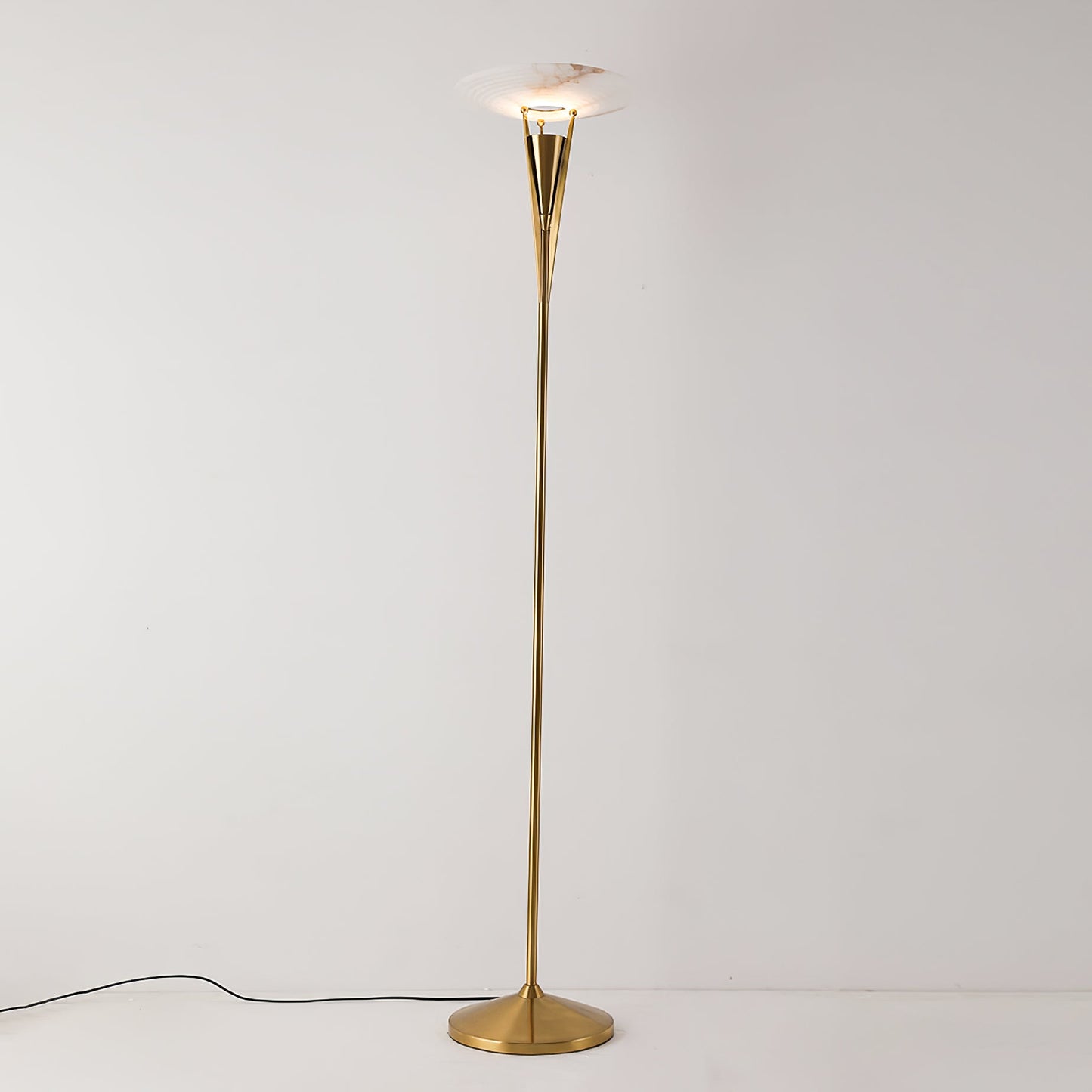 Aragon Floor Lamp LED Modern Design Black Copper Finish