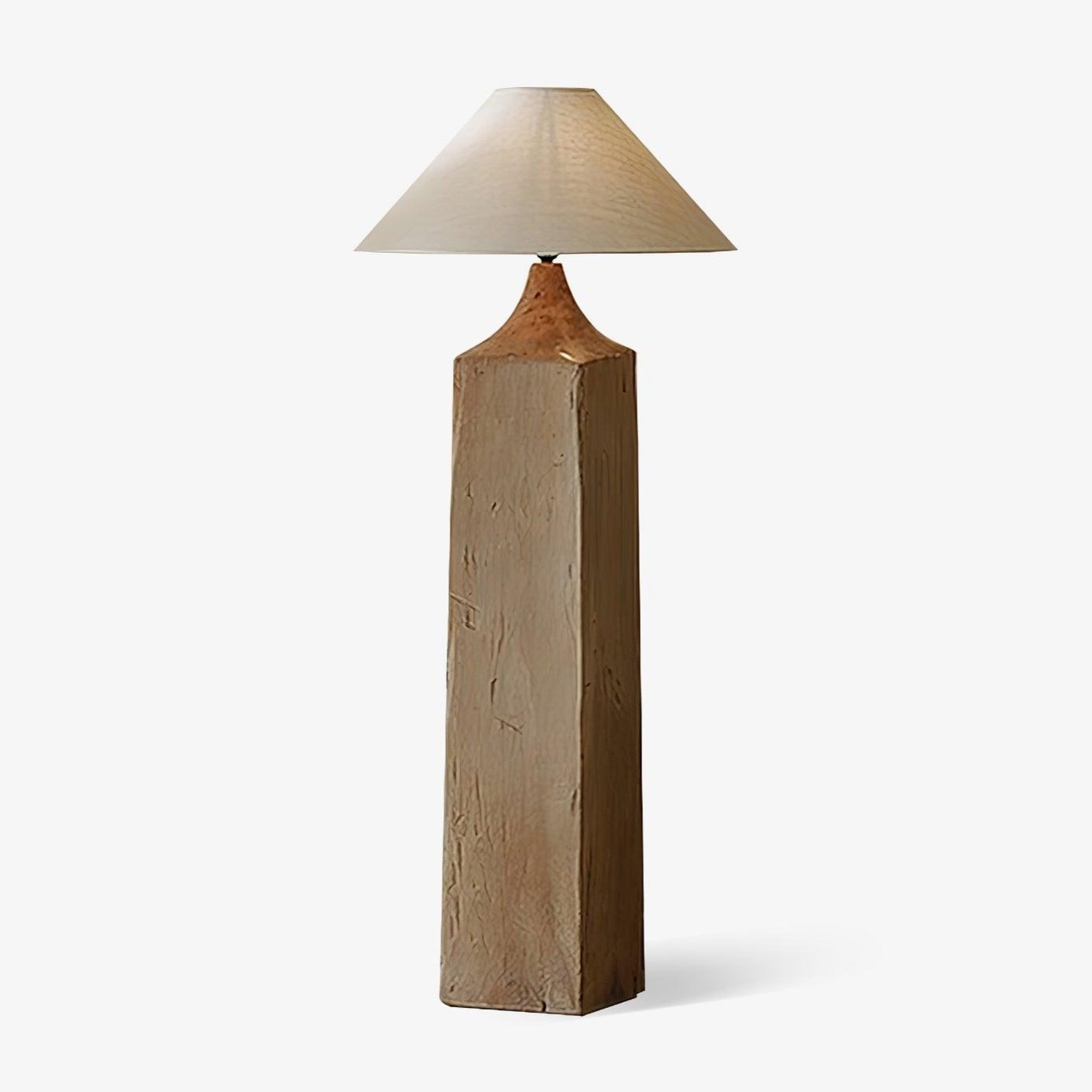 Arboreal Whisper Floor Lamp - LED, Wooden Base, Indoor Lighting