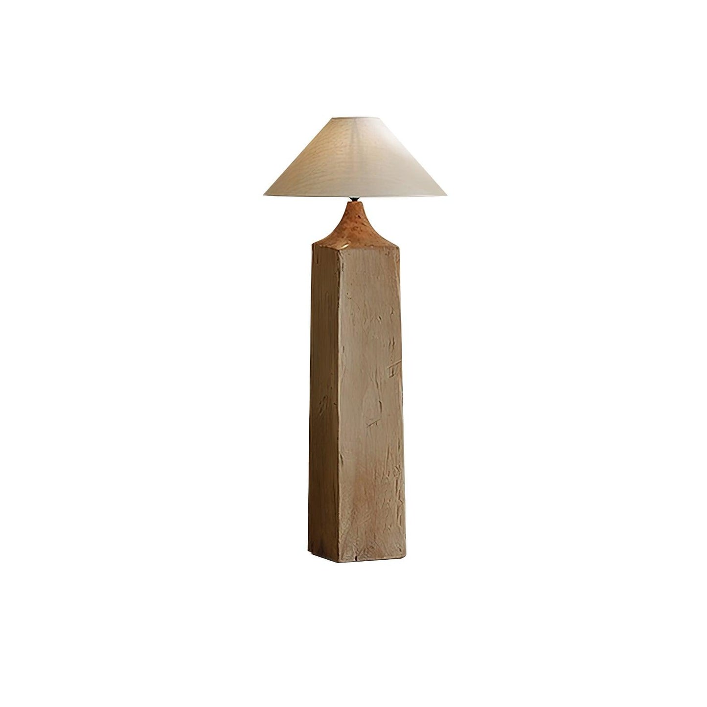 Arboreal Whisper Floor Lamp - LED, Wooden Base, Indoor Lighting
