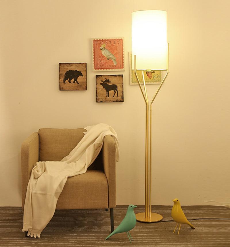 Arborescence Floor Lamp with LED, Adjustable Height, Brass Finishes