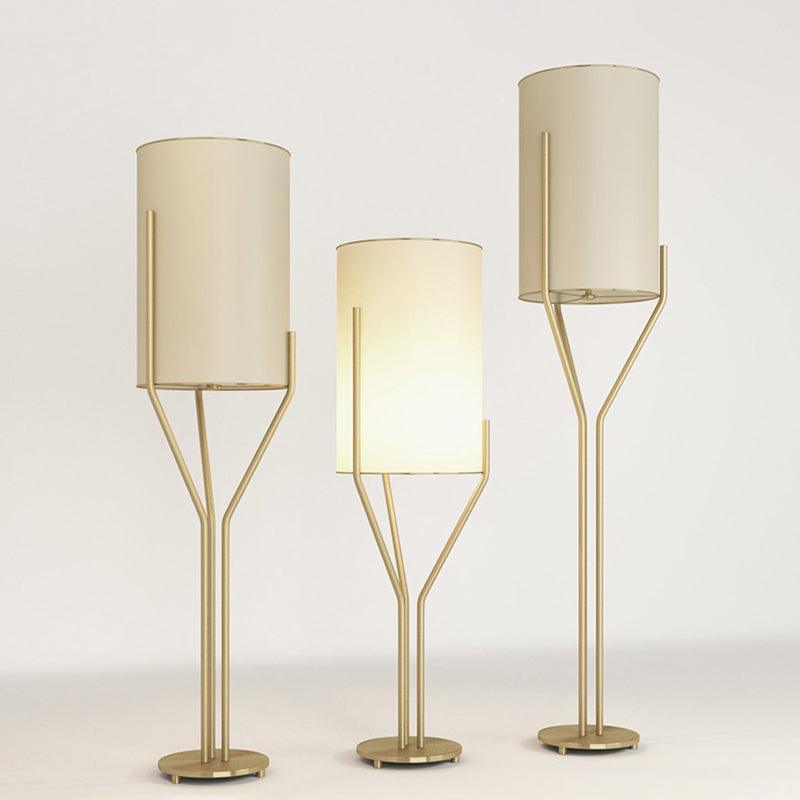 Arborescence Floor Lamp with LED, Adjustable Height, Brass Finishes