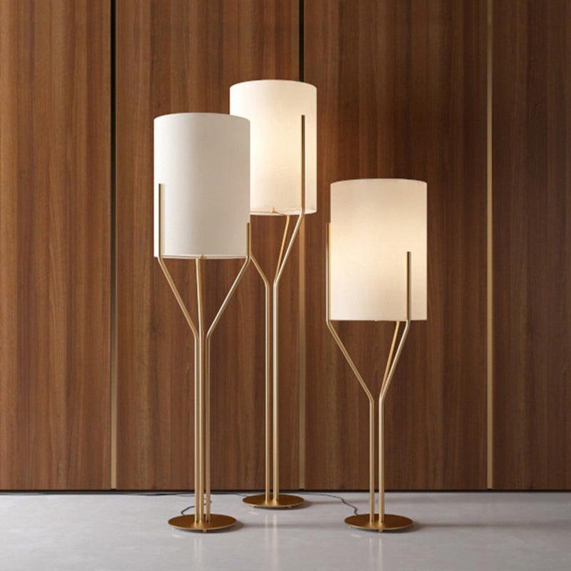 Arborescence Floor Lamp with LED, Adjustable Height, Brass Finishes