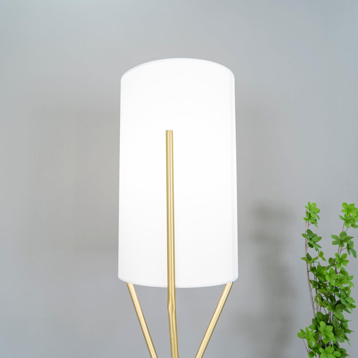 Arborescence Floor Lamp with LED, Adjustable Height, Brass Finishes