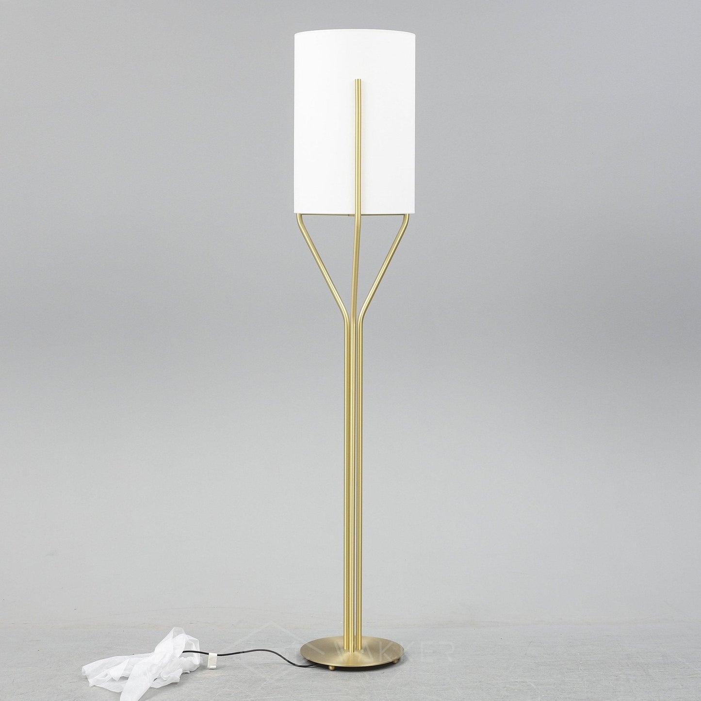 Arborescence Floor Lamp with LED, Adjustable Height, Brass Finishes