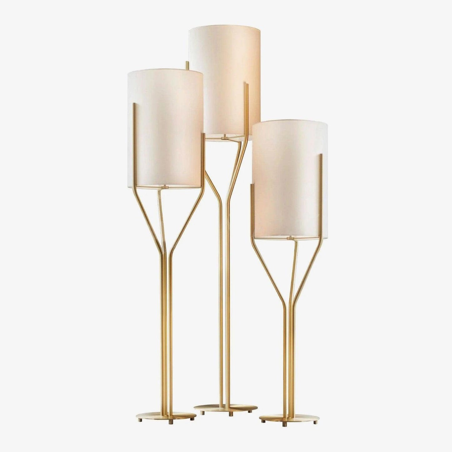 Arborescence Floor Lamp with LED, Adjustable Height, Brass Finishes