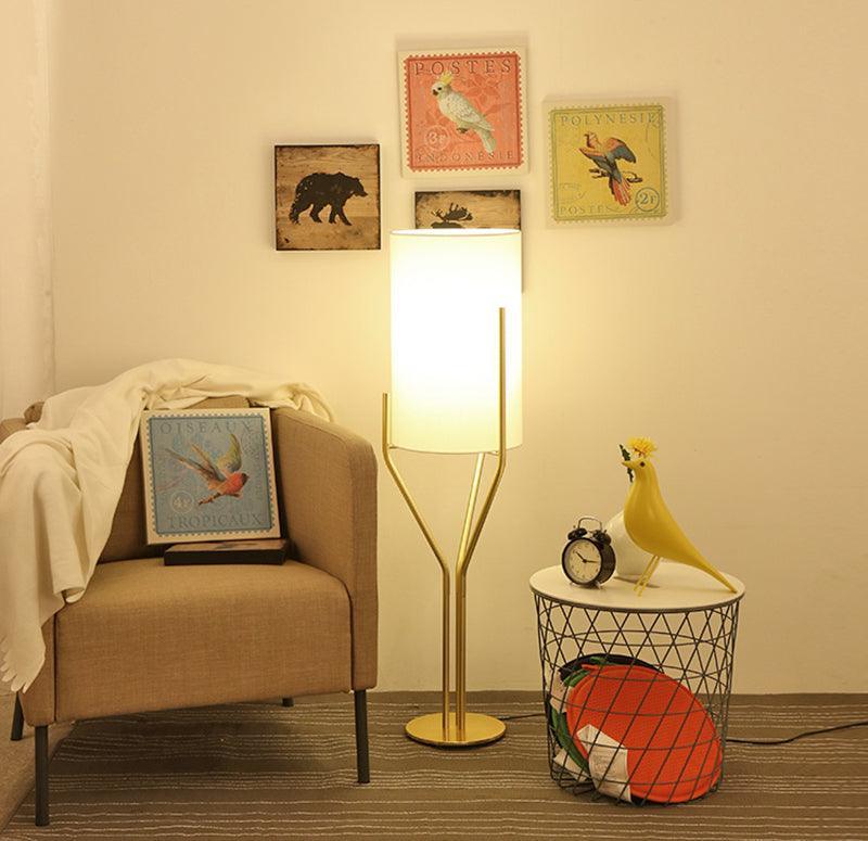 Arborescence Floor Lamp with LED, Adjustable Height, Brass Finishes