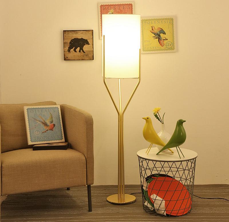 Arborescence Floor Lamp with LED, Adjustable Height, Brass Finishes