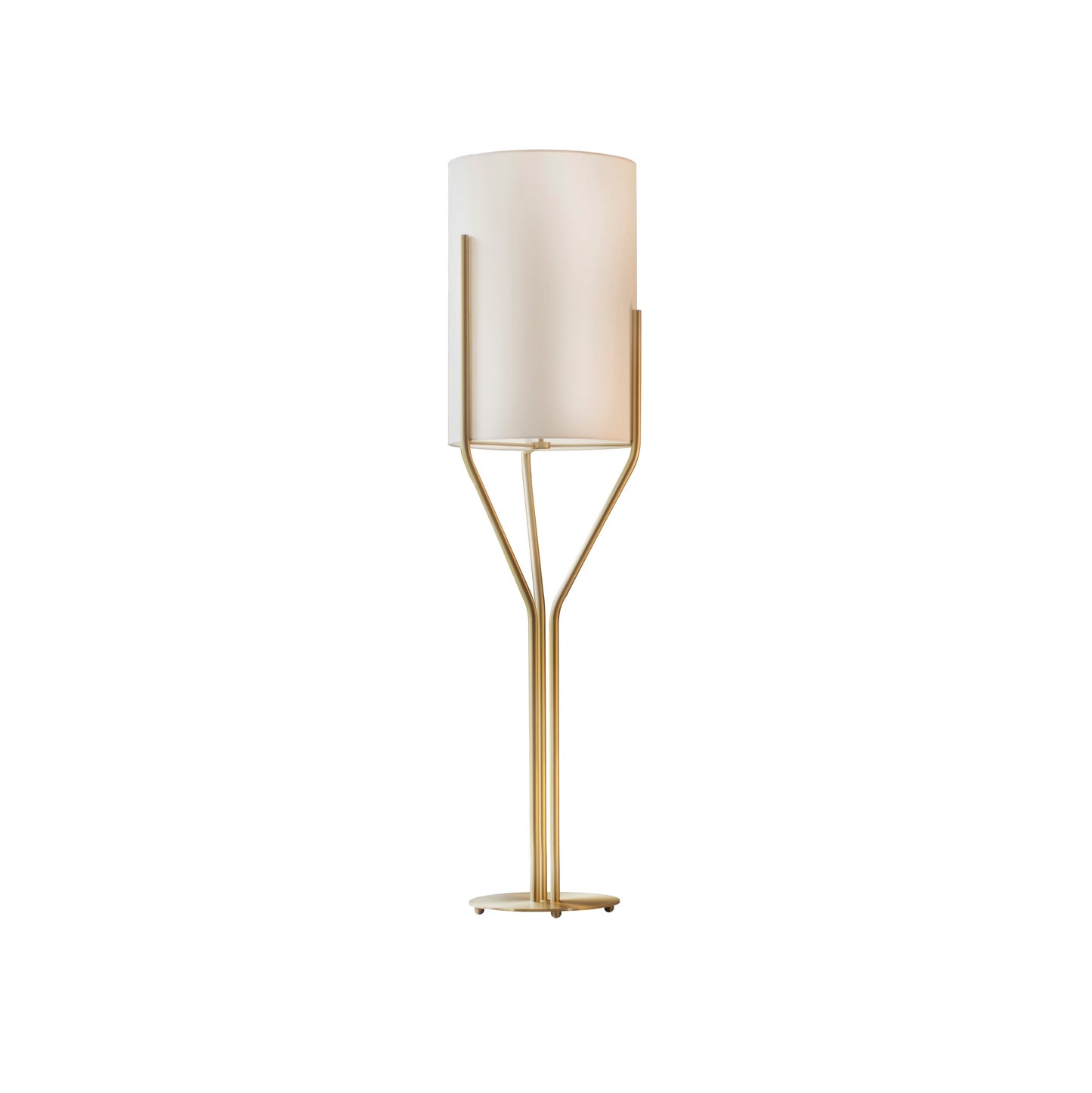 Arborescence Floor Lamp with LED, Adjustable Height, Brass Finishes