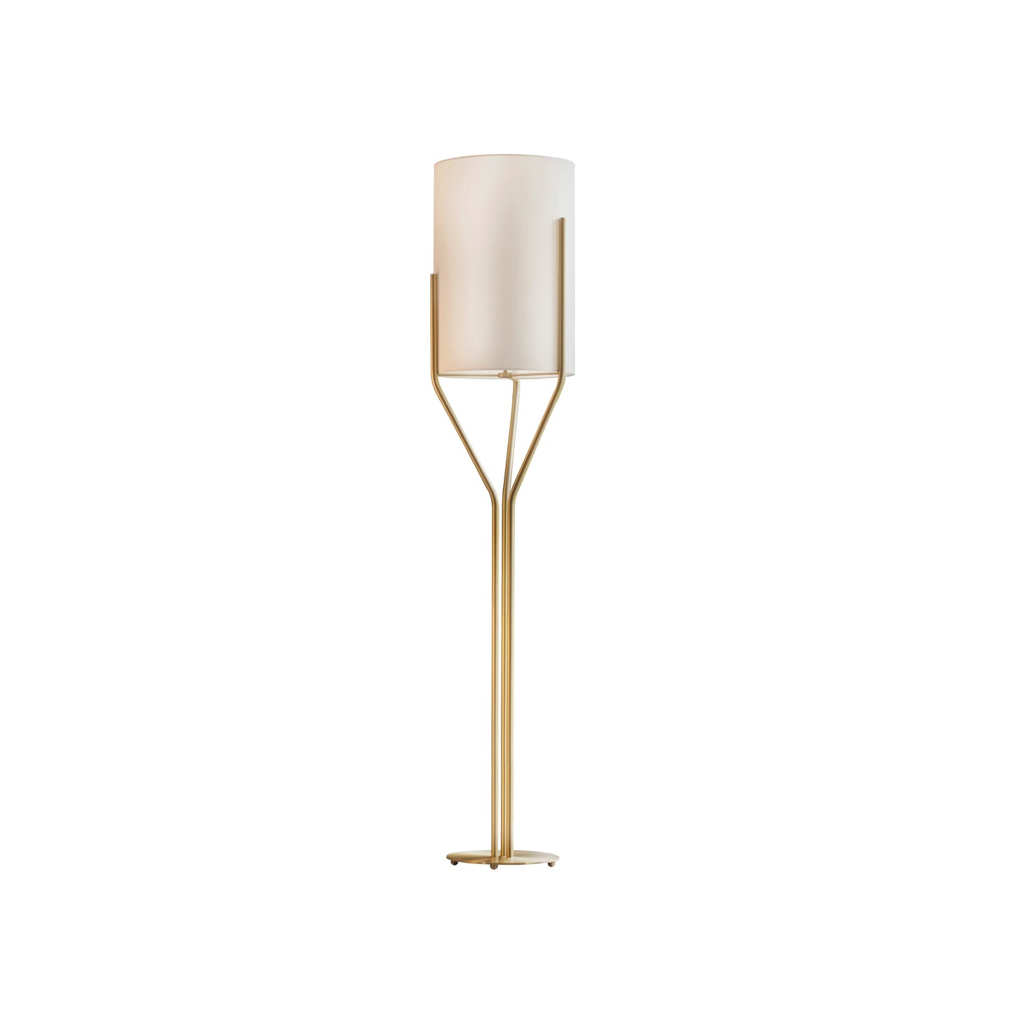 Arborescence Floor Lamp with LED, Adjustable Height, Brass Finishes