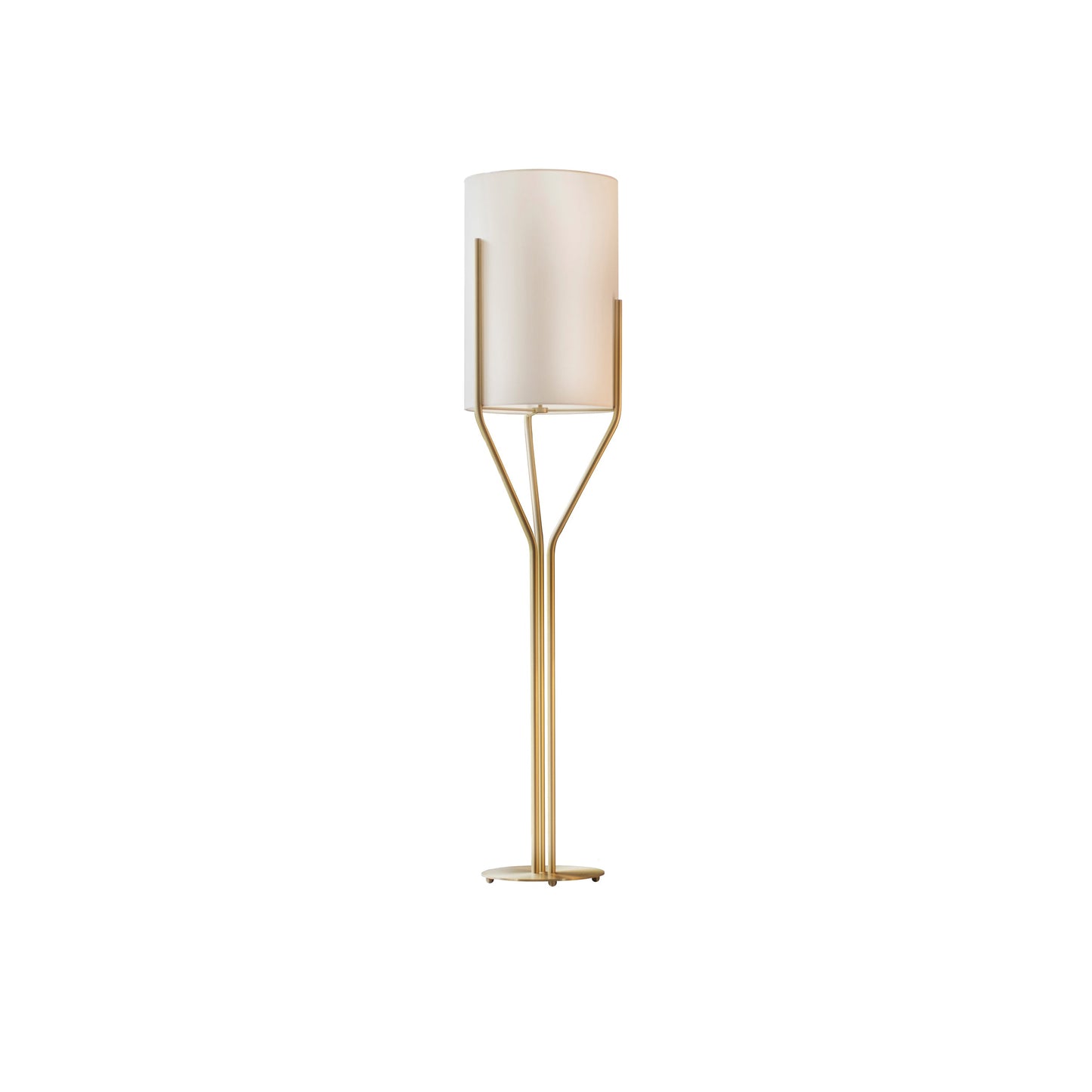 Arborescence Floor Lamp with LED, Adjustable Height, Brass Finishes