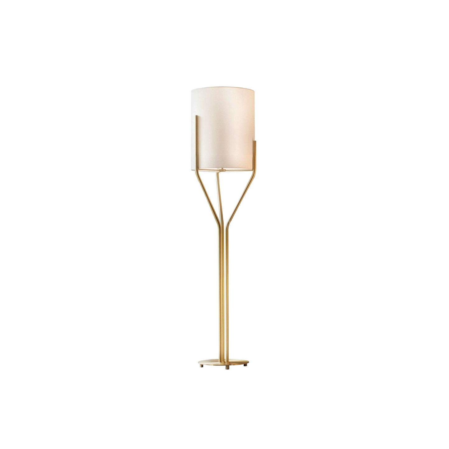 Arborescence Floor Lamp with LED, Adjustable Height, Brass Finishes