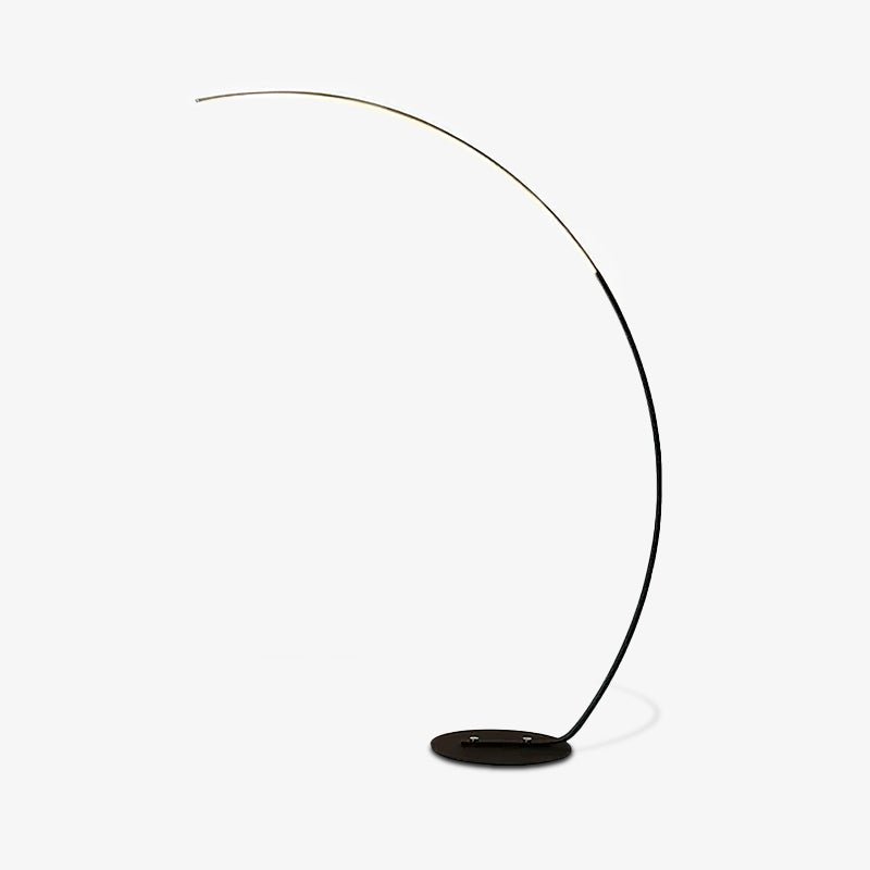 Arc Floor Lamp with Integrated LED - Modern Minimalist Design