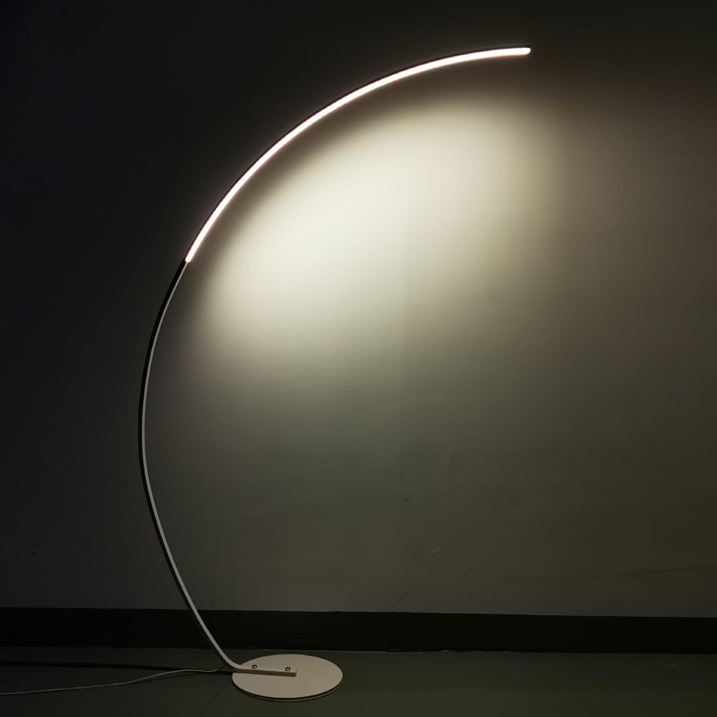 Arc Floor Lamp with Integrated LED - Modern Minimalist Design