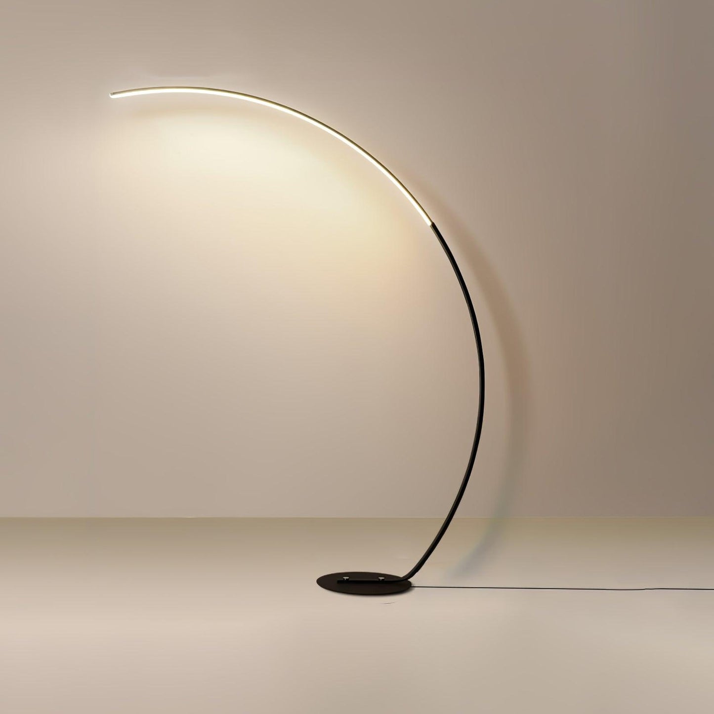 Arc Floor Lamp with Integrated LED - Modern Minimalist Design