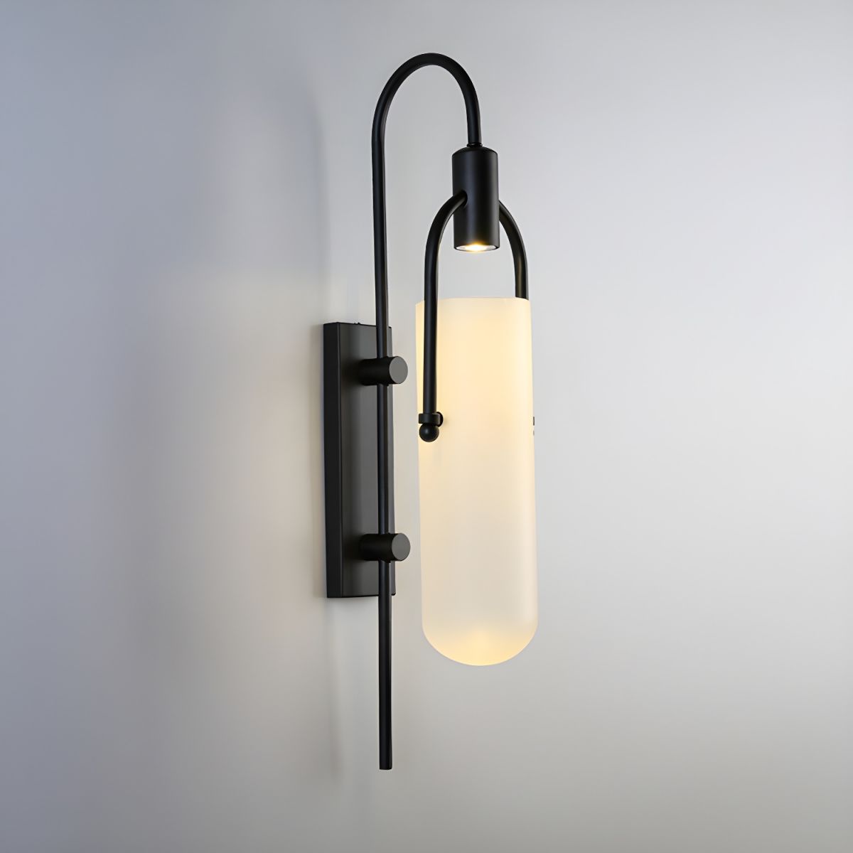 Arc Wall Lamp Set of 2, LED Glass Indoor Lighting