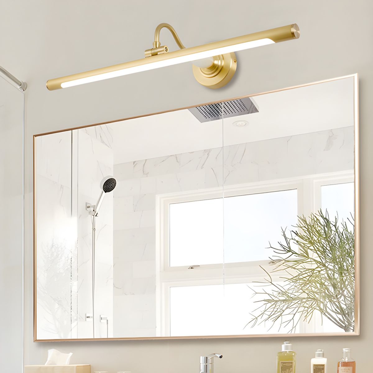 Archer Art Linear Wall Light - Antique Gold LED Design