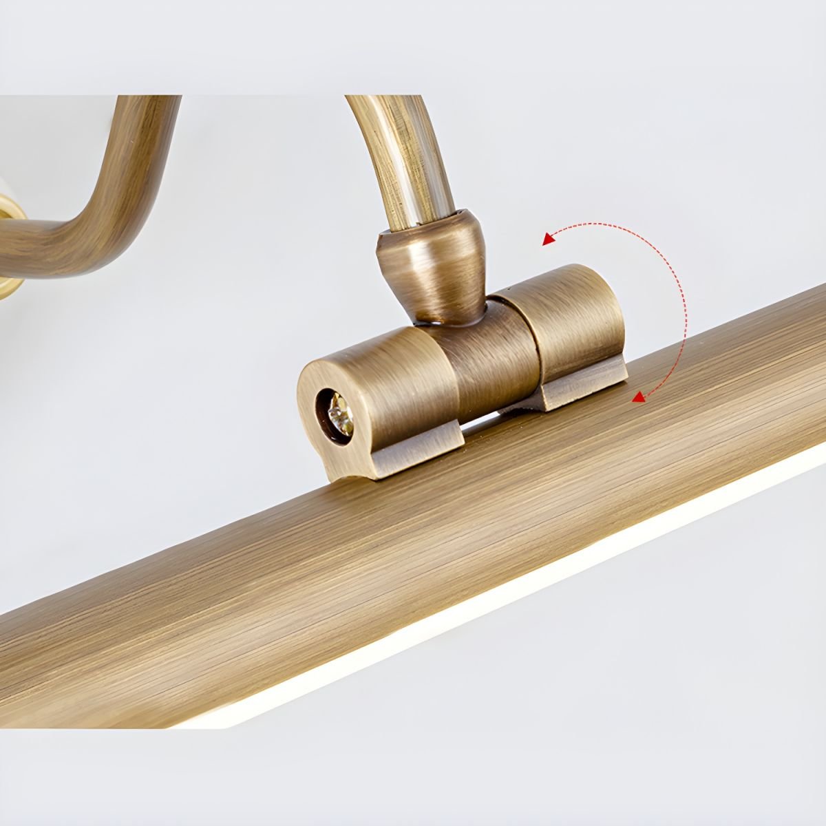 Archer Art Linear Wall Light - Antique Gold LED Design