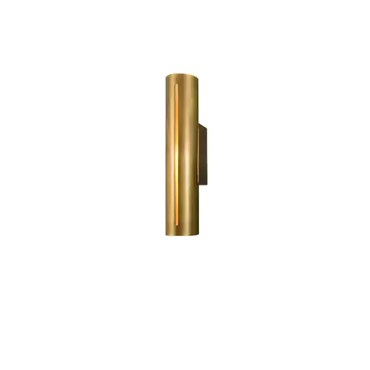 Aria Cylinder Wall Light LED Indoor Brass Fixture