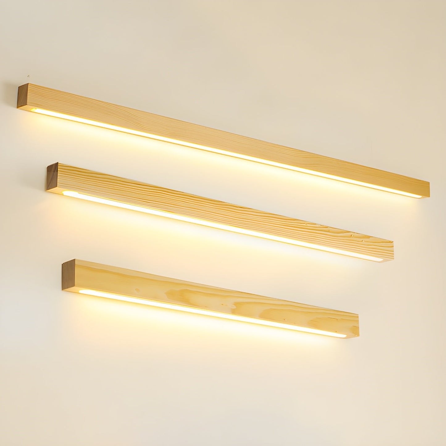 Arlo Linear Wood Wall Light Dimmable LED Indoor Lighting