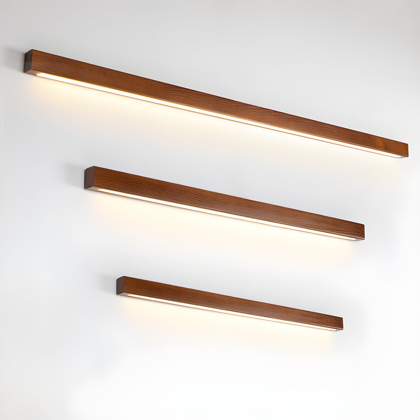 Arlo Linear Wood Wall Light Dimmable LED Indoor Lighting