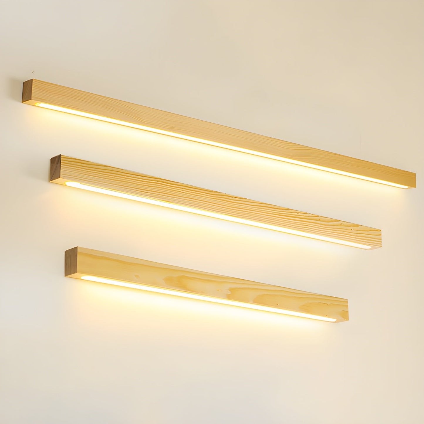 Arlo Linear Wood Wall Light Dimmable LED Indoor Lighting