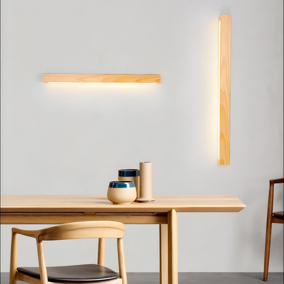 Arlo Linear Wood Wall Light Dimmable LED Indoor Lighting