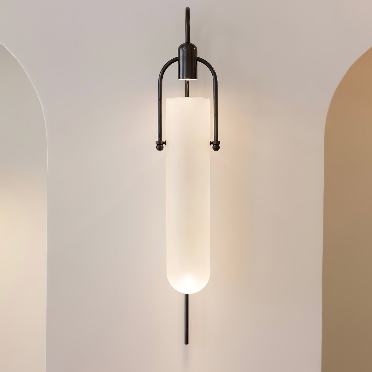 Arc Wall Lamp Set of 2, LED Glass Indoor Lighting