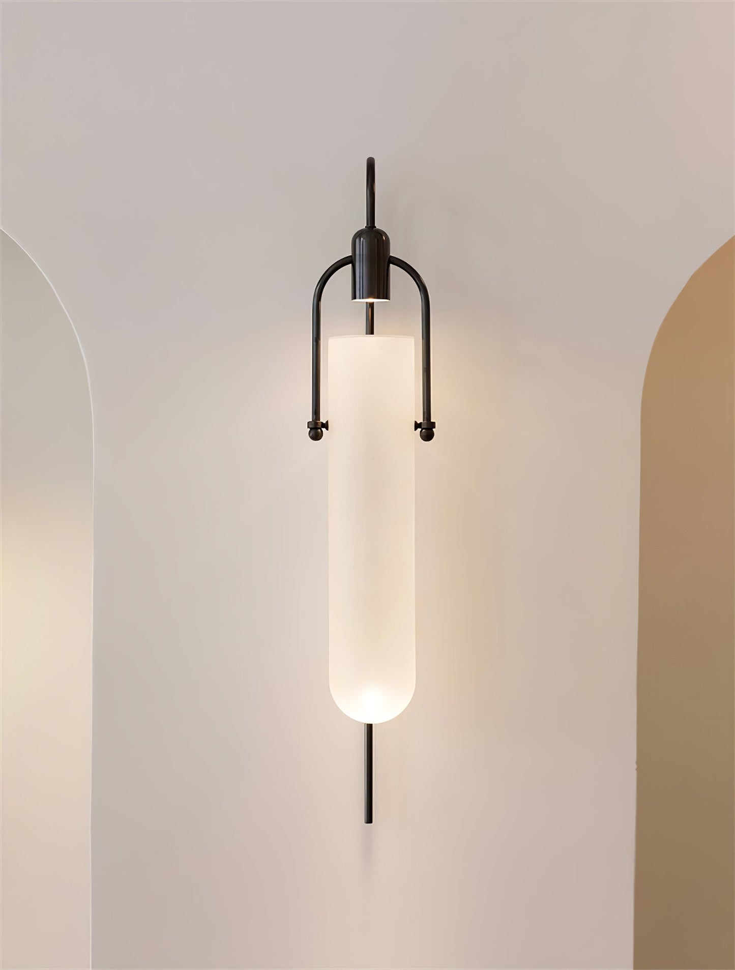 Arc Wall Lamp Set of 2, LED Glass Indoor Lighting