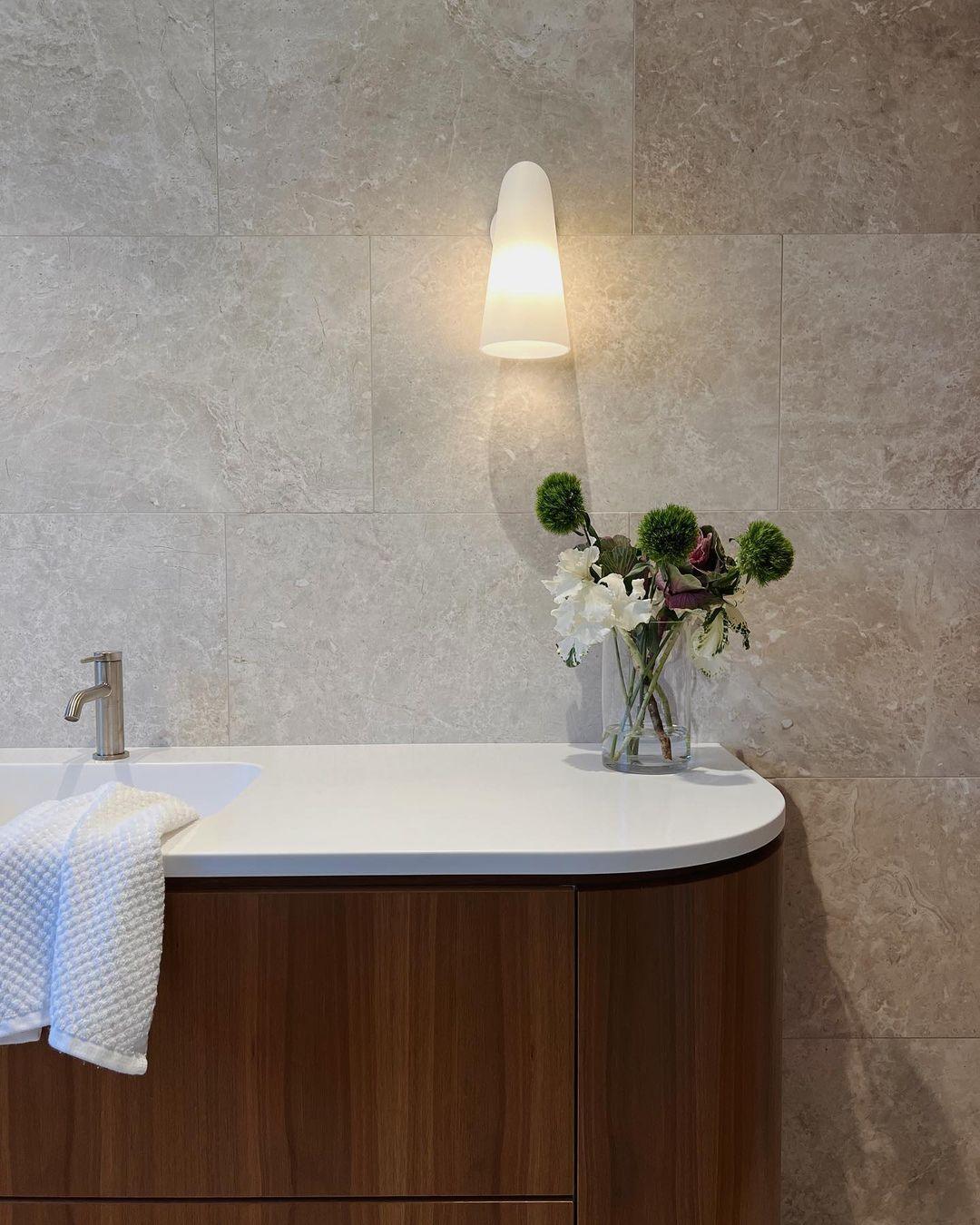 Conical Glass Wall Lamp with Integrated LED and Modern Design