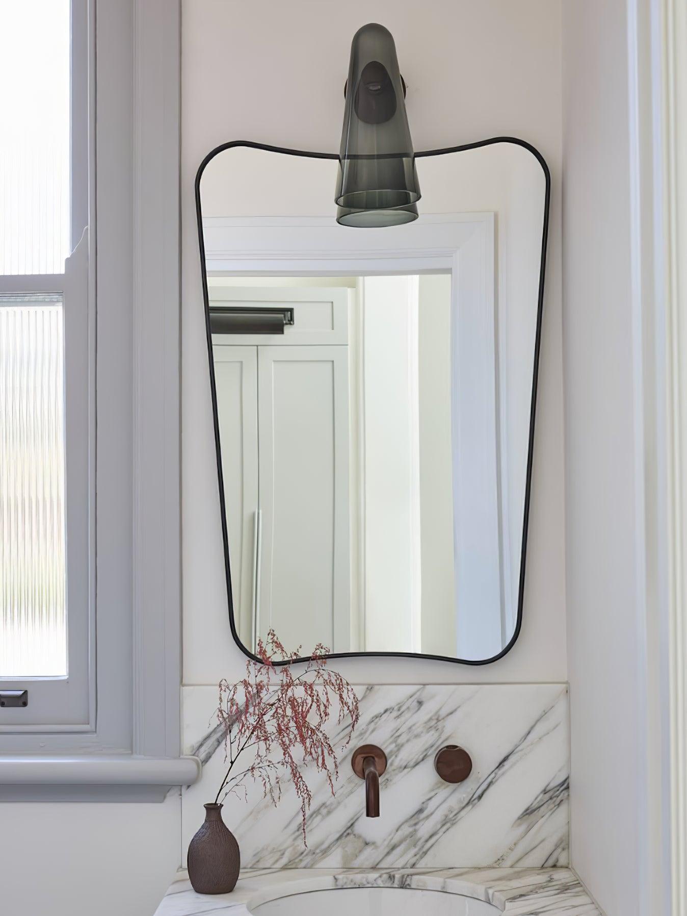 Conical Glass Wall Lamp with Integrated LED and Modern Design