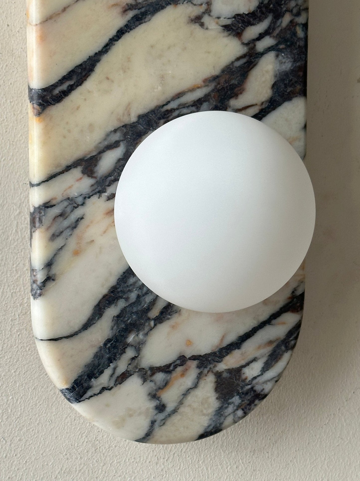 Asteria Wall Lamp - Elegant Marble & Glass LED Indoor Light