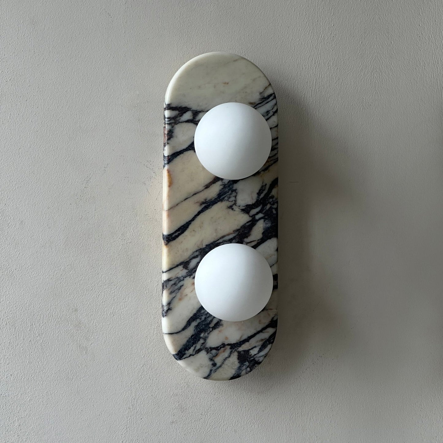 Asteria Wall Lamp - Elegant Marble & Glass LED Indoor Light