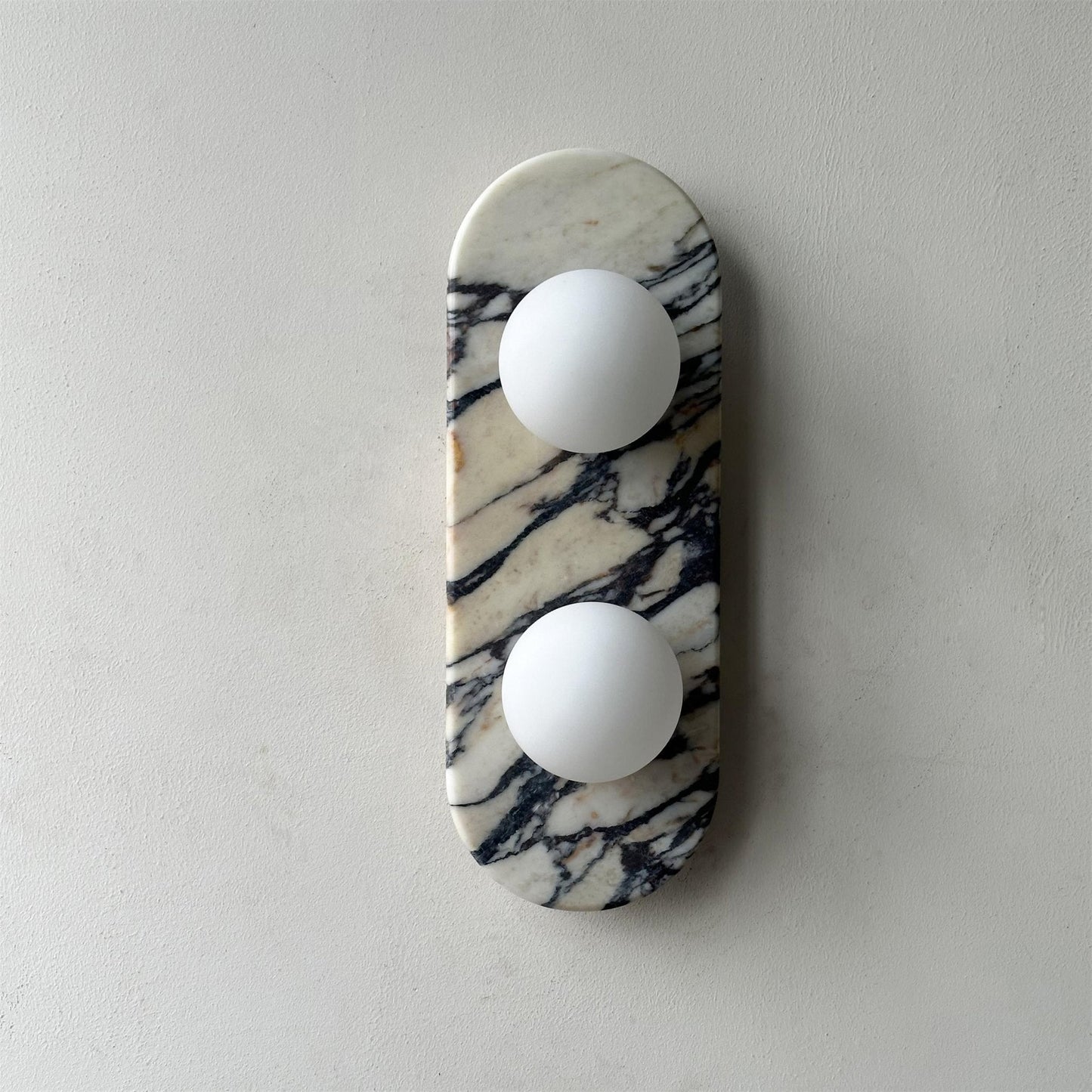 Asteria Wall Lamp - Elegant Marble & Glass LED Indoor Light