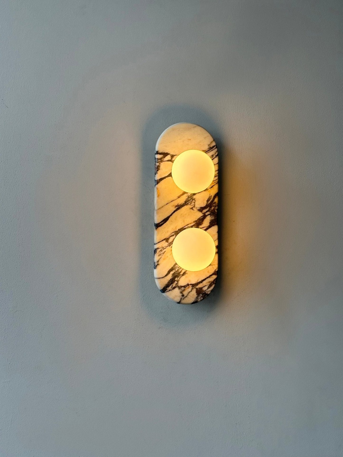 Asteria Wall Lamp - Elegant Marble & Glass LED Indoor Light