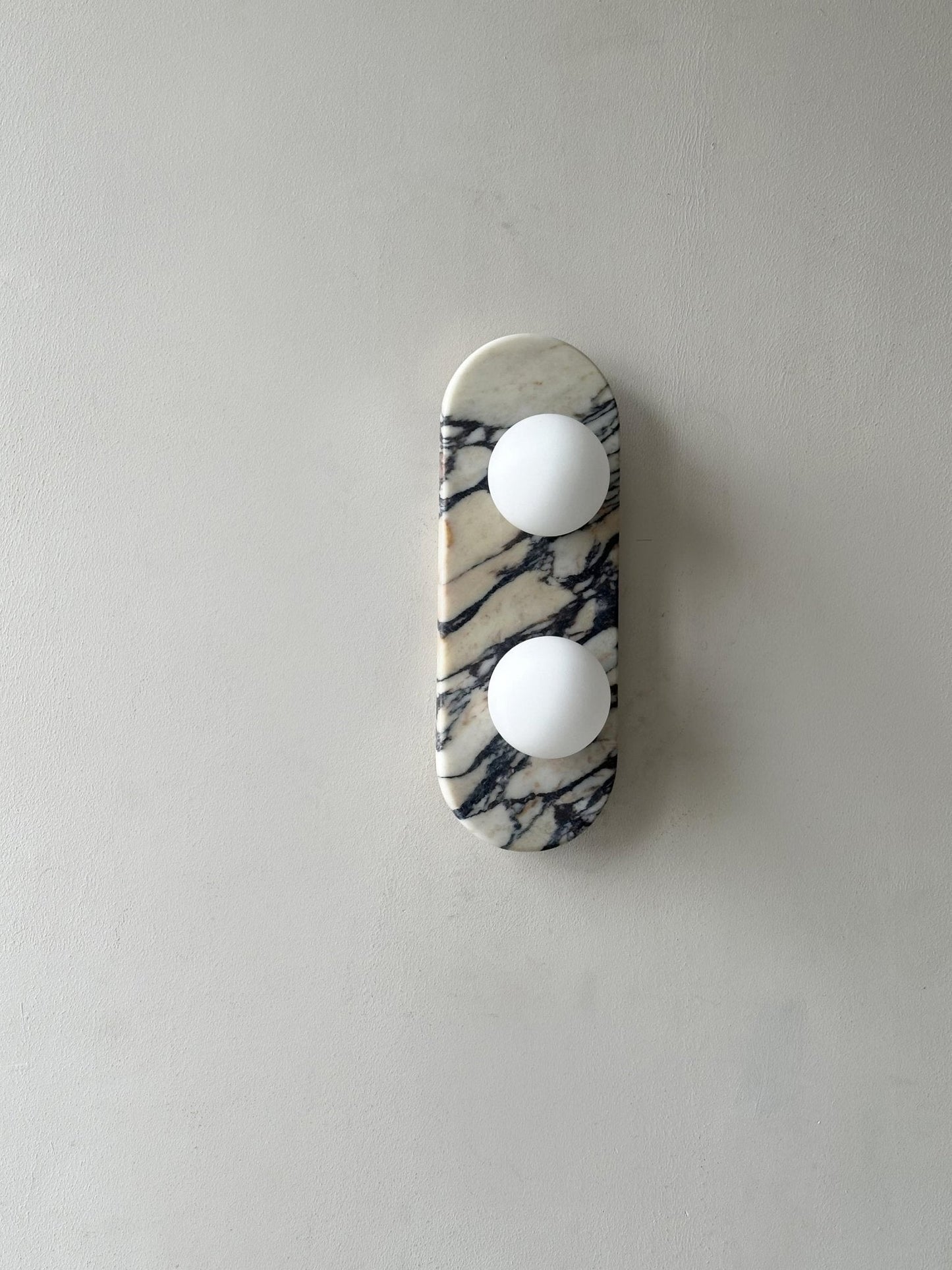 Asteria Wall Lamp - Elegant Marble & Glass LED Indoor Light