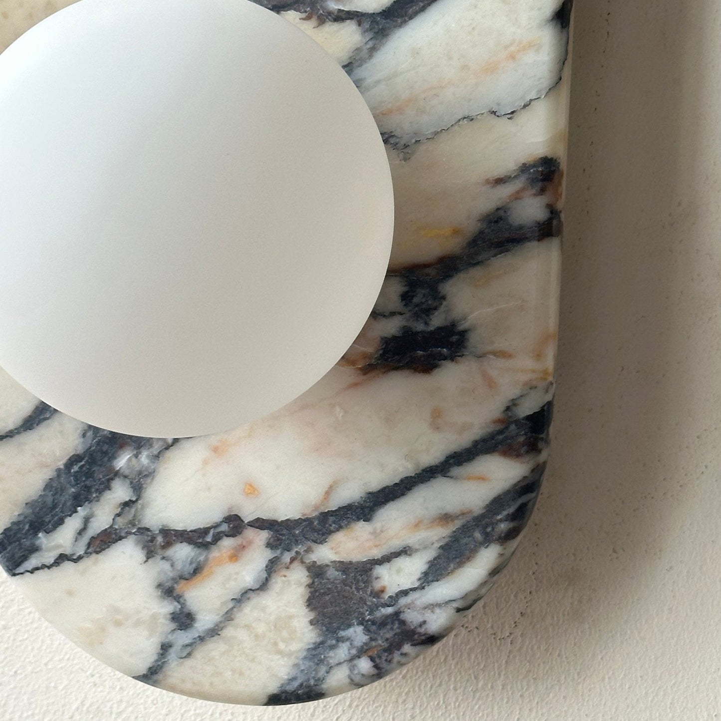 Asteria Wall Lamp - Elegant Marble & Glass LED Indoor Light