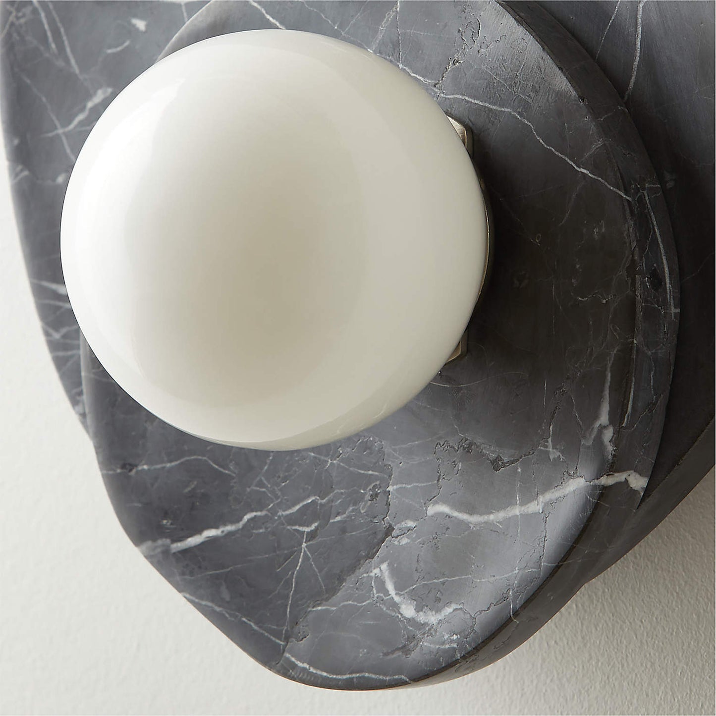 Astr Stone Wall Lamp - LED Indoor Lighting Fixture, Marble & Glass