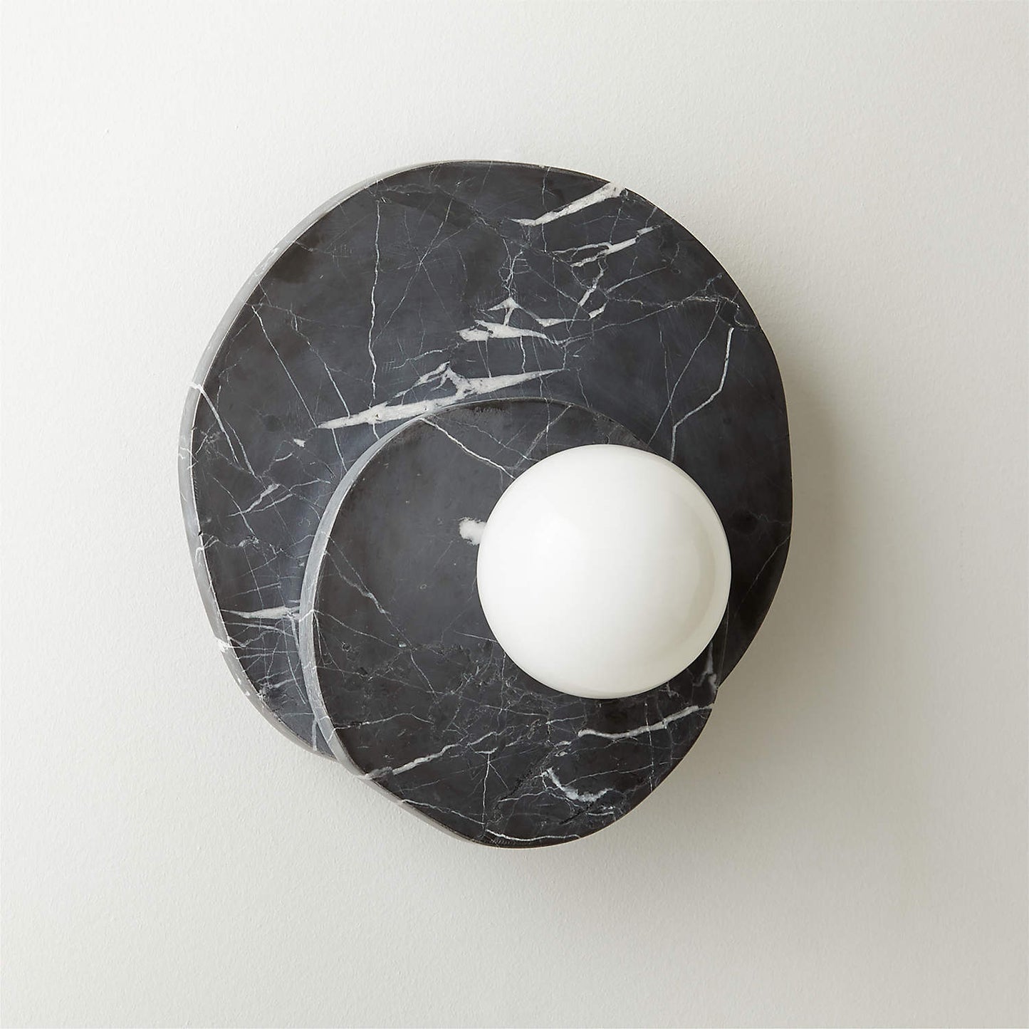 Astr Stone Wall Lamp - LED Indoor Lighting Fixture, Marble & Glass