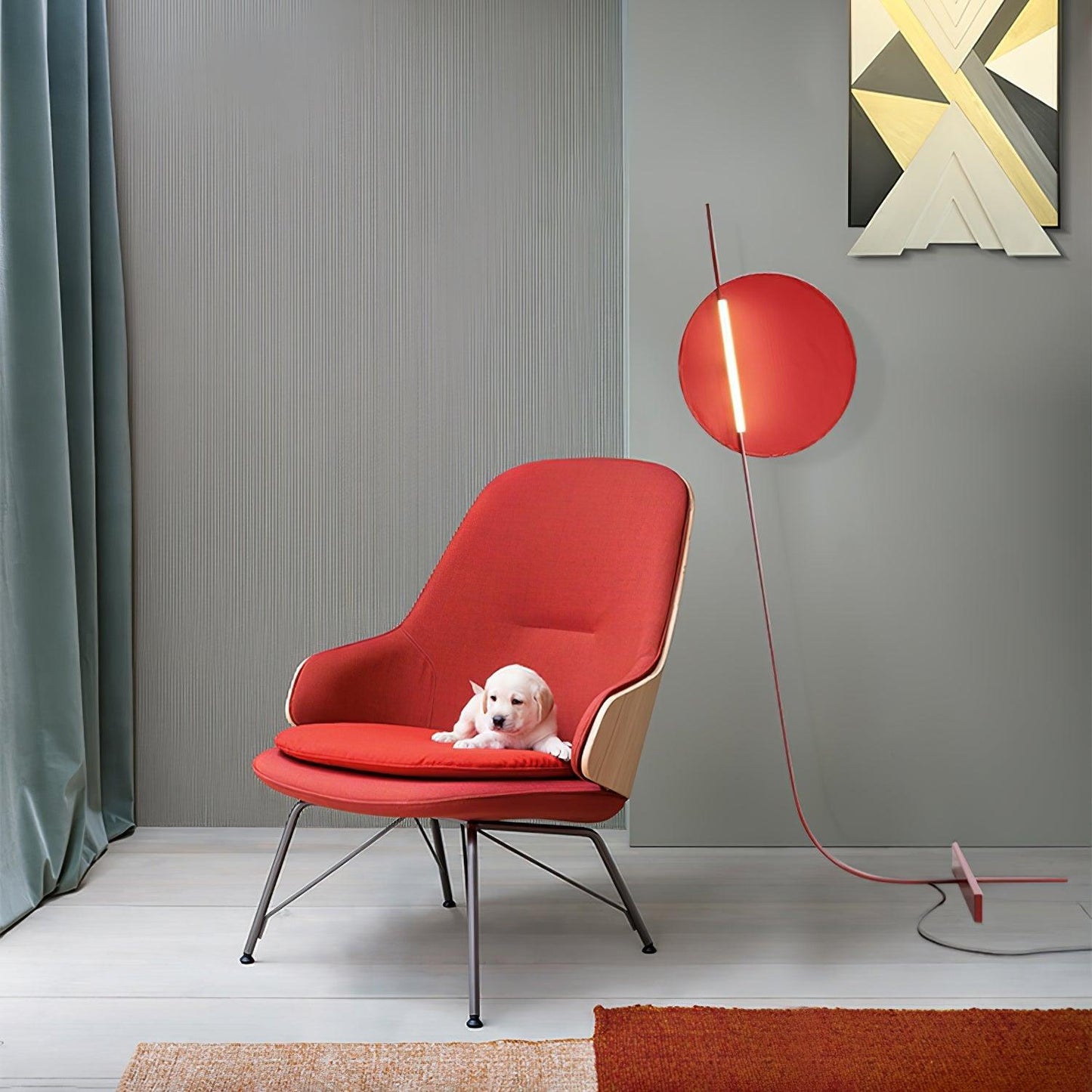 Athletes Floor Lamp - Modern LED Design for Home Decor