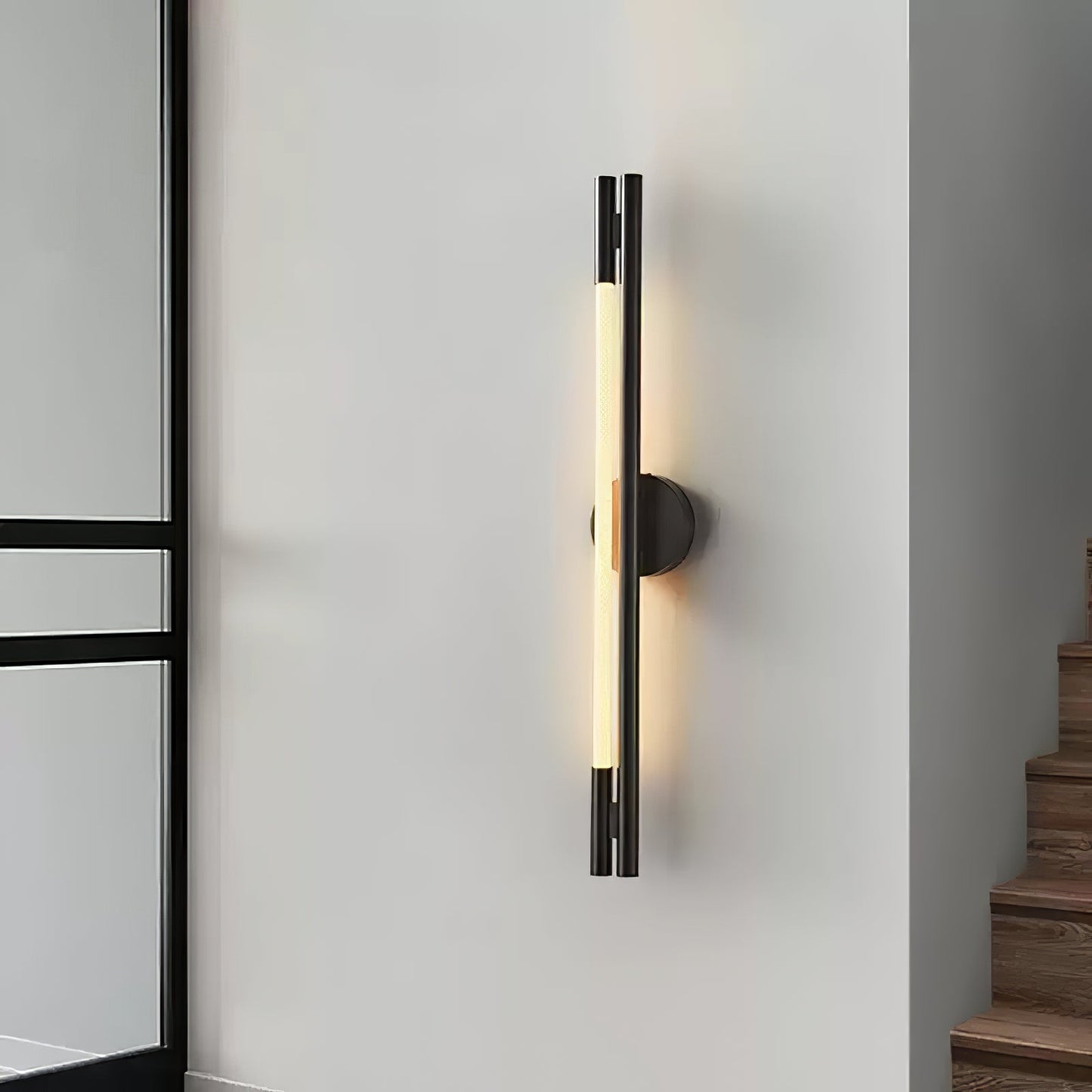 Aurora Rod Wall Light with Integrated LED and Dimmer
