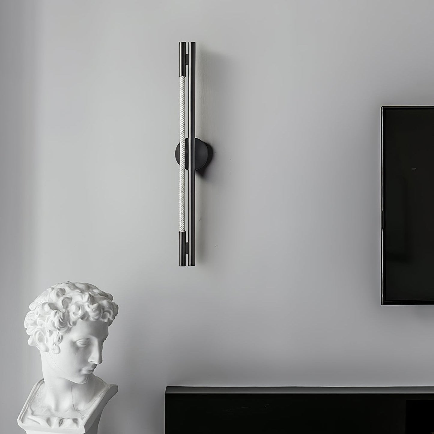 Aurora Rod Wall Light with Integrated LED and Dimmer