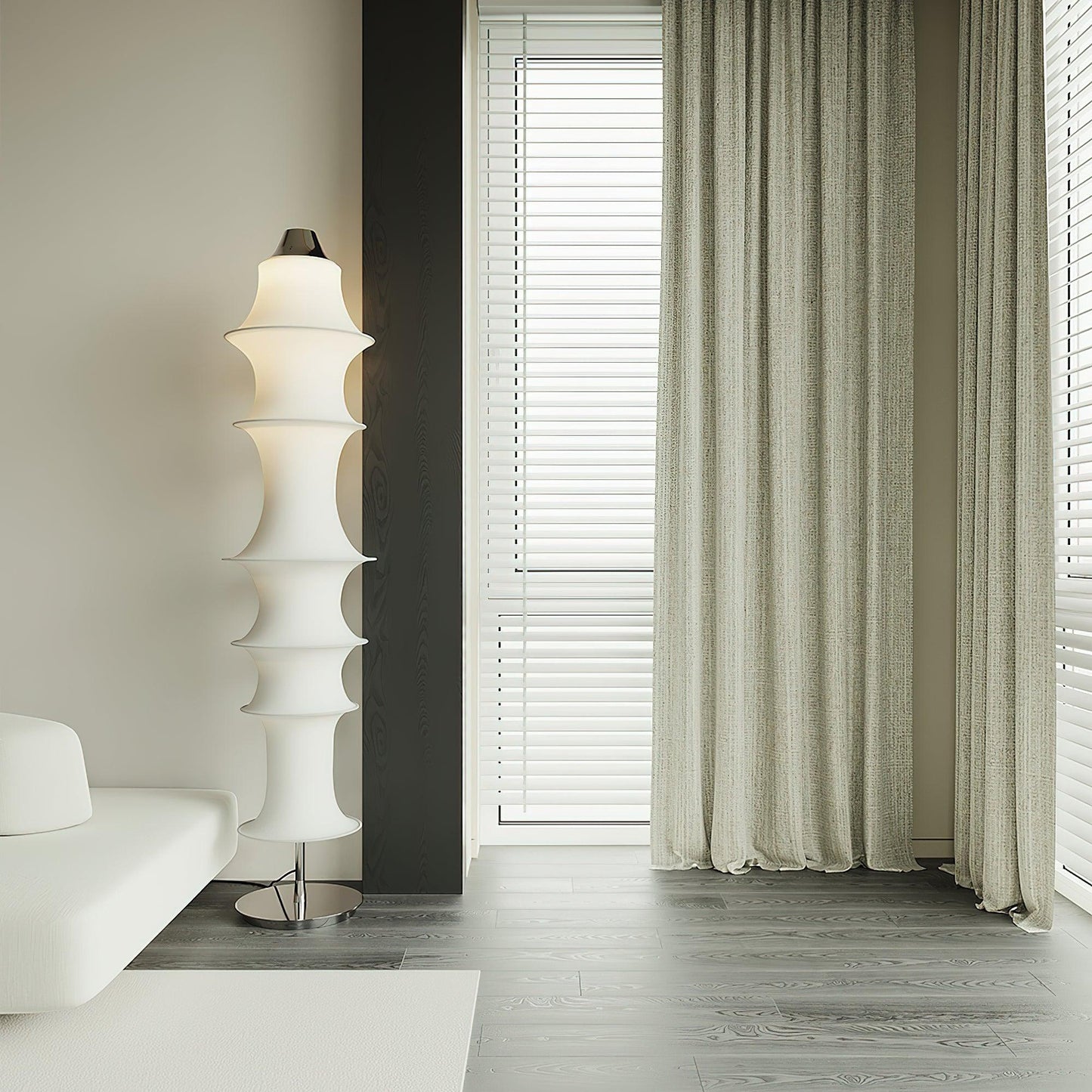 Auston Floor Lamp with LED Light, Modern Design, Indoor Use