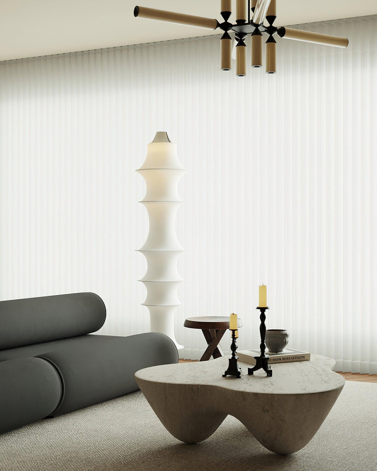 Auston Floor Lamp with LED Light, Modern Design, Indoor Use